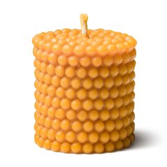 Bublinková svíčka z včelího vosku