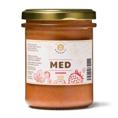 Ochucený pastovaný květový med – Jahoda
