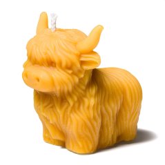 Svíčka z včelího vosku – skotská kráva