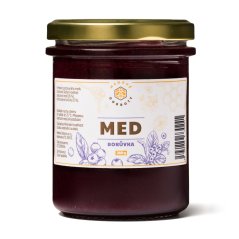 Ochucený pastovaný květový med – Borůvka