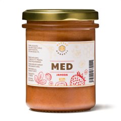 Ochucený pastovaný květový med – Jahoda