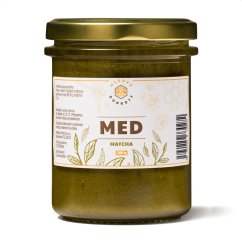 Ochucený pastovaný květový med – Matcha