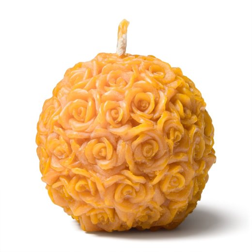Svíčka z včelího vosku – květinová koule