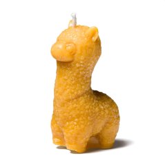 Svíčka z včelího vosku – lama