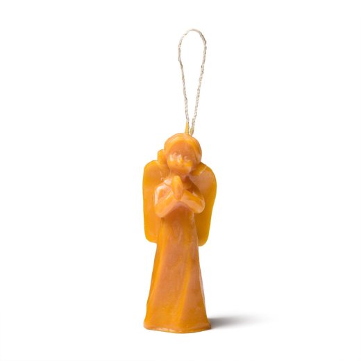 Dekorativní závěsný anděl z včelího vosku