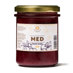 Ochucený pastovaný květový med – Černý rybíz