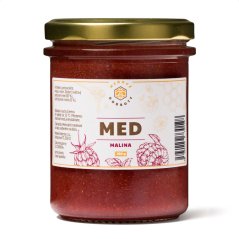 Ochucený pastovaný květový med – Malina